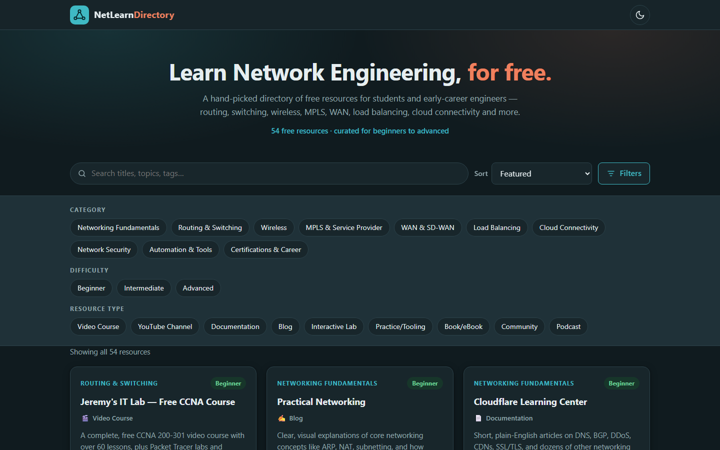 NetLearn Directory