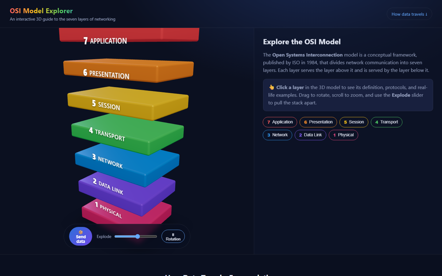 OSI Model Explorer